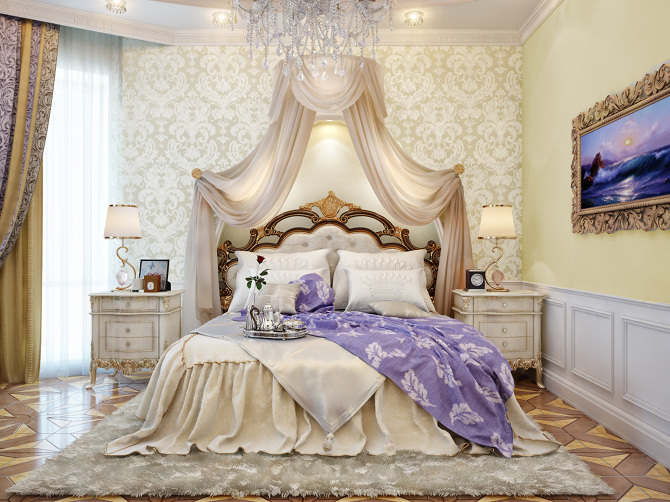 Regal Bedroom Décor in Modern Houses Joanna Designs